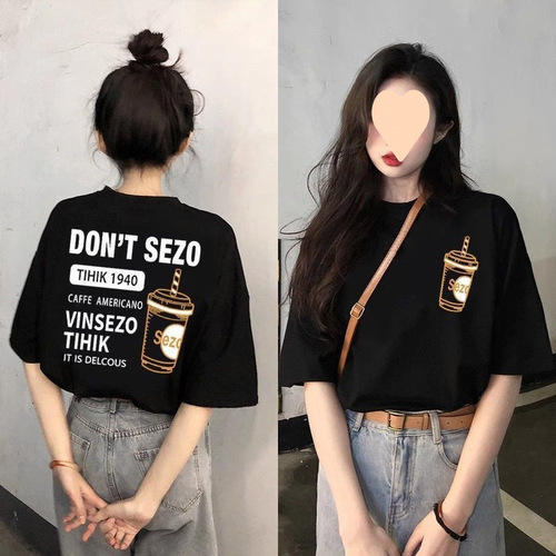 Summer New White Cotton Short-Sleeve T-shirt for Women Loose Fit Slimming T-shirt American Retro Heavyweight Short-Sleeve