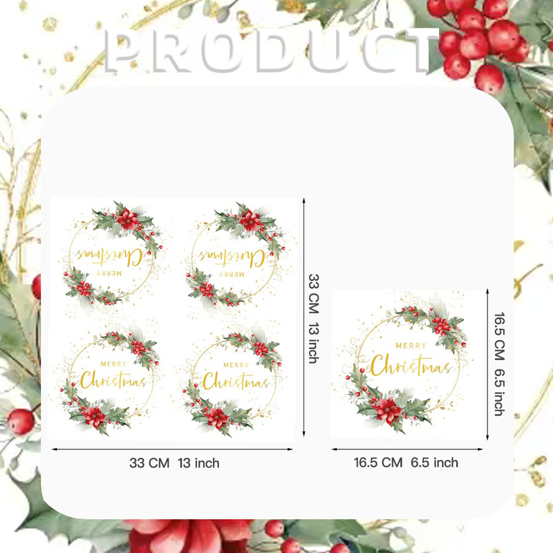 ホット販売ユーカリの葉メリークリスマステーマパーティー装飾ペーパータオルユーカリの葉ナプキンパーティーフェスティバル小道具|undefined
