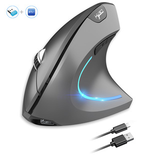 Ergonomic vertical mouse 2.4G BT5.1 dual mode 2400dpi adjustable mute design cross border in stock