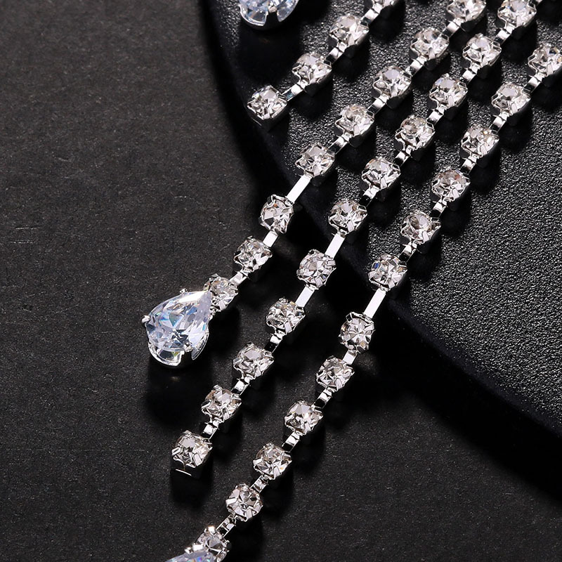 Amazon nueva máscara de bordilla Europa y América personalidad exagerada gafas de diamante cadena accesorios de fiesta cadena de cara femenina