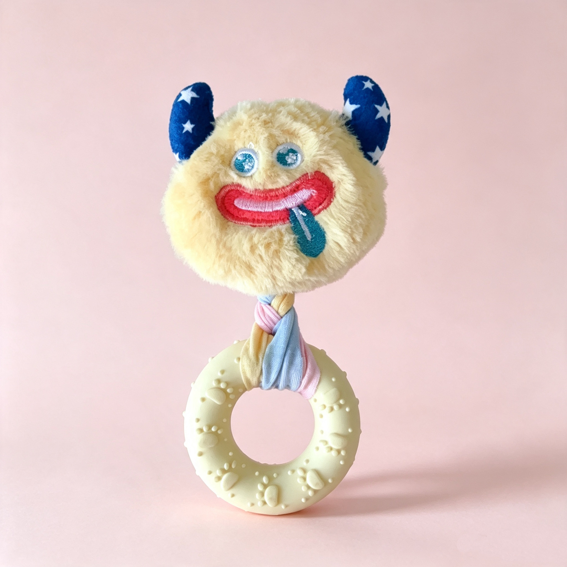 Yellow little devil doll bite ring (17*8cm, 65g)