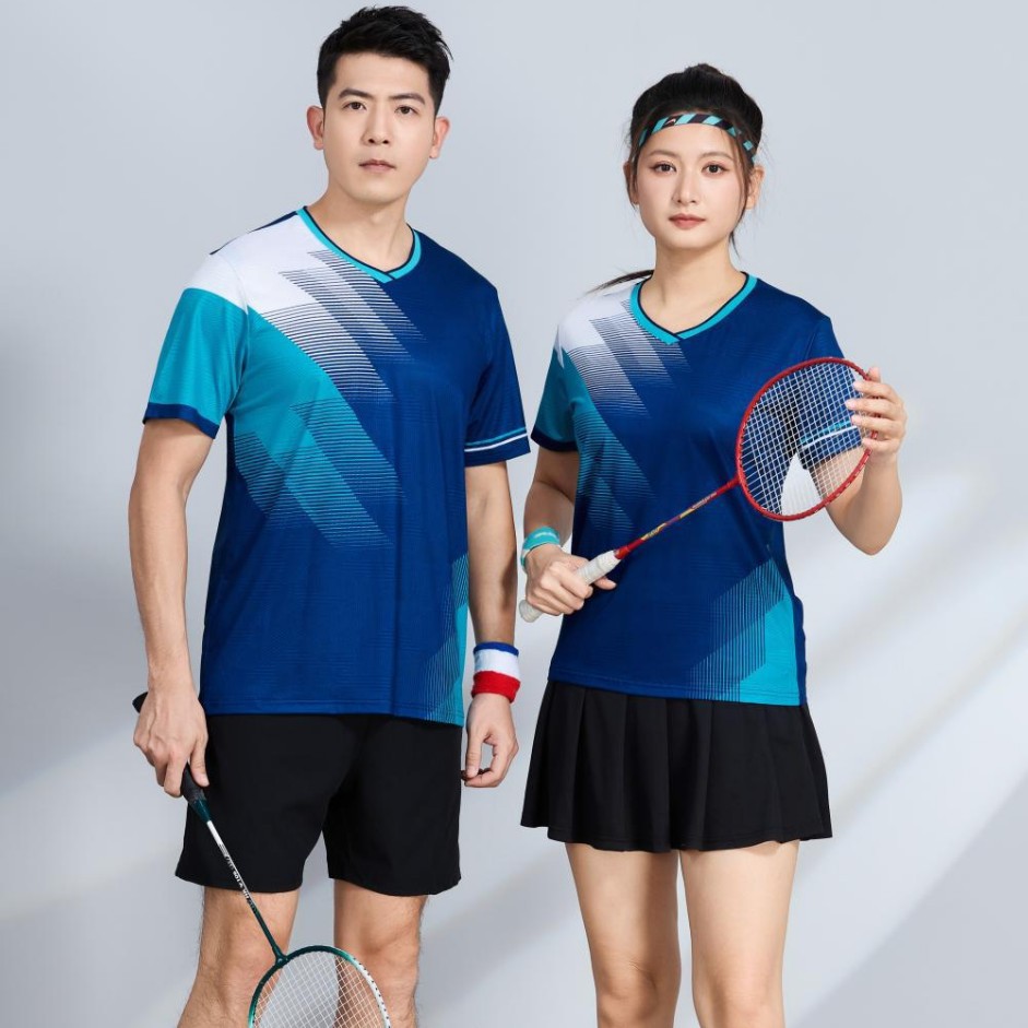 高品质冰丝儿童成人羽毛球排球网球服乒乓球服速干印字定 制LOGO