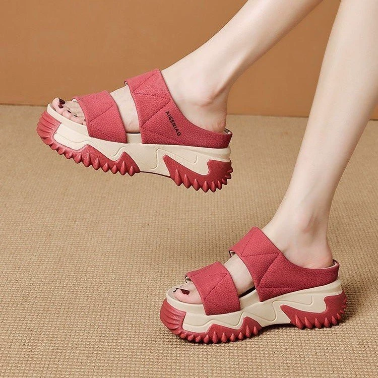 Ретро тапочки женский 2025 новый летний внешний вид