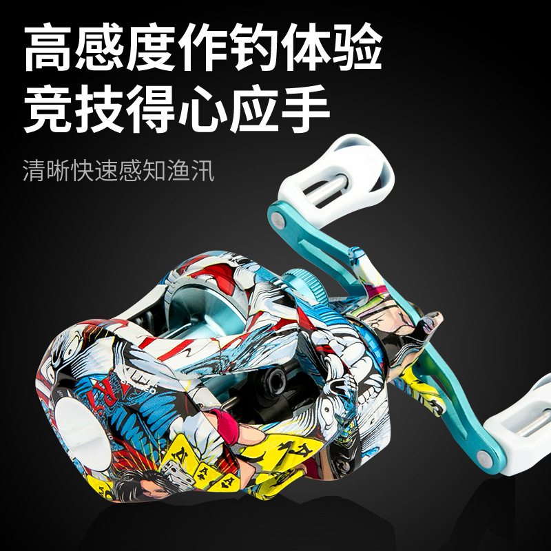 Cormire transfronterizo pescador graffiti de alta sensibilidad de dientes de cobre de eje largo de alambre universal copa correa de alarma cooperativa de línea de pesca