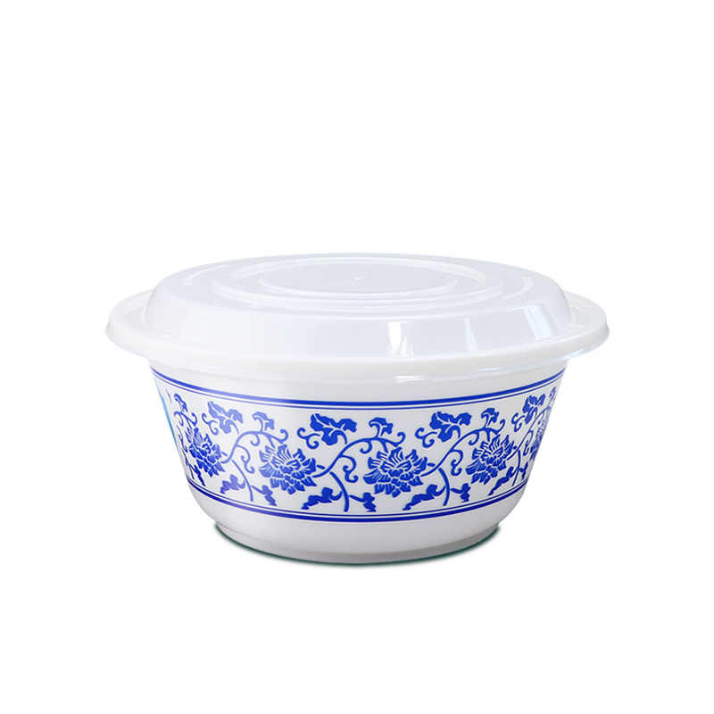 Lonchera desechable PED, tazón ecológico totalmente biodegradable con tapa, apto para microondas y refrigerador, ideal para comida para llevar y empaques bento.