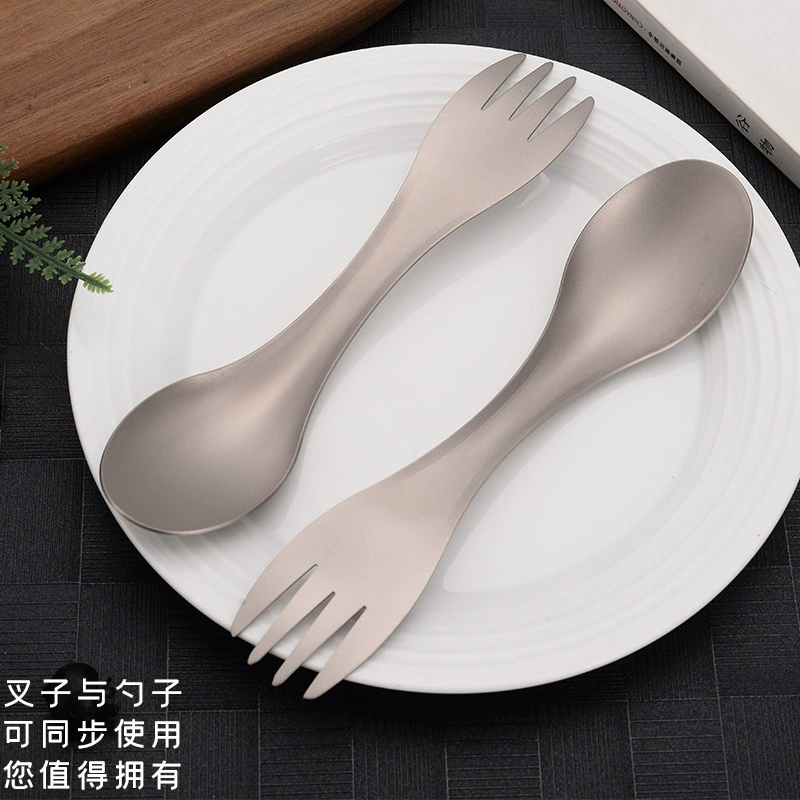 Travel handheld universal chopsticks for camping, tableware, spoon, metal fork