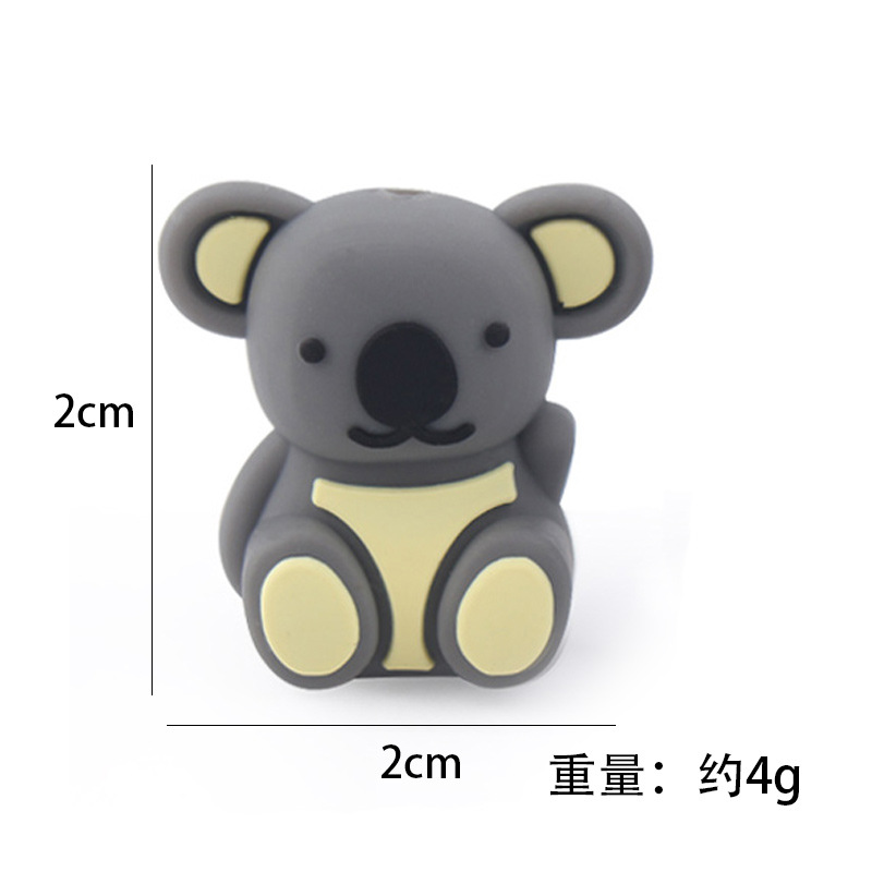 Productos para bebés de dibujos animados 3D animales de silicona joyas DIY bebés creativos tetas cadena de pulsera de goma juguetes accesorios