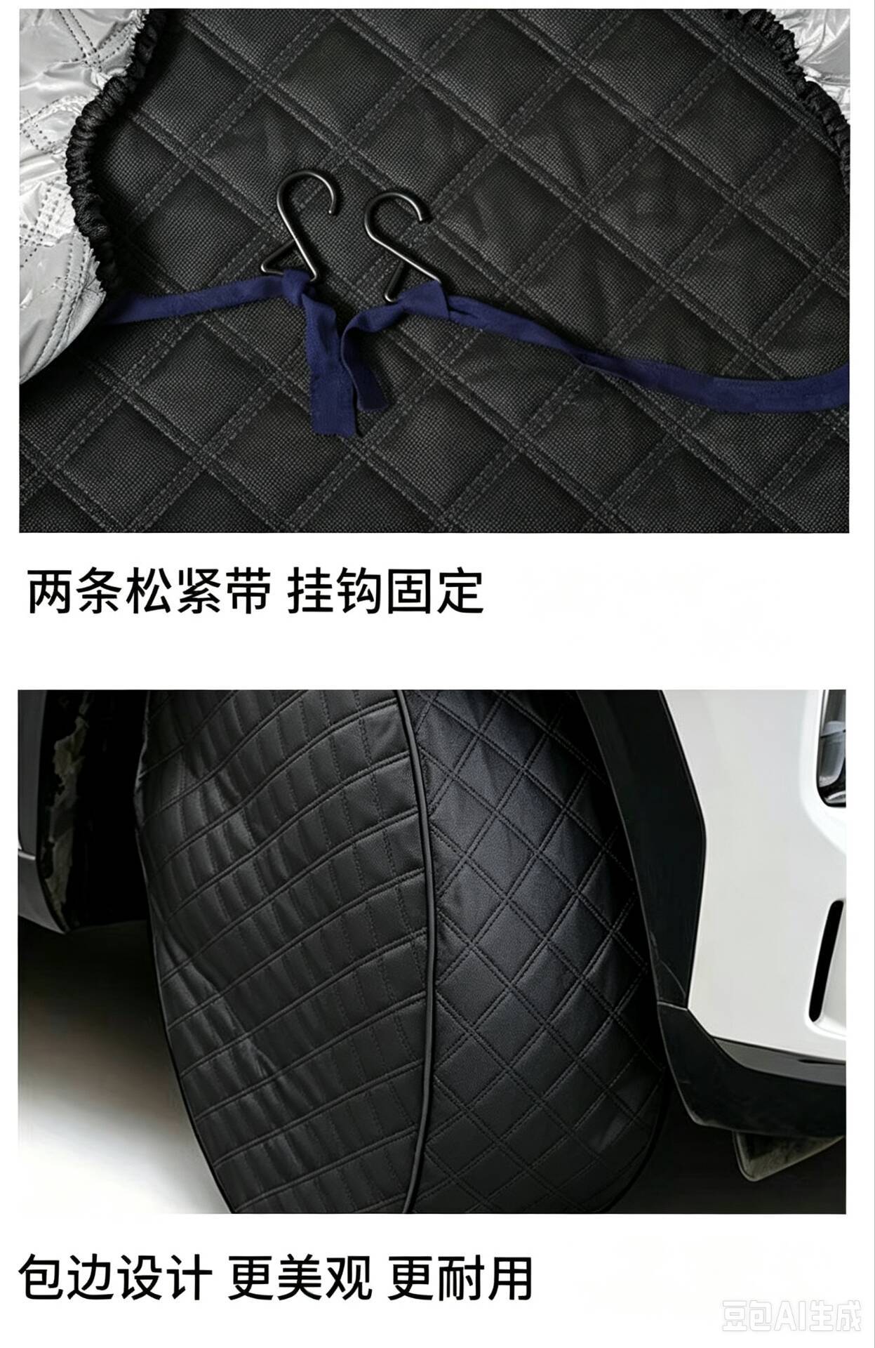 Thickened Oxford cloth tire sun protection cover, rainproof, frostproof, dog urine-proof, full-cover spare tire cover for outdoor car use