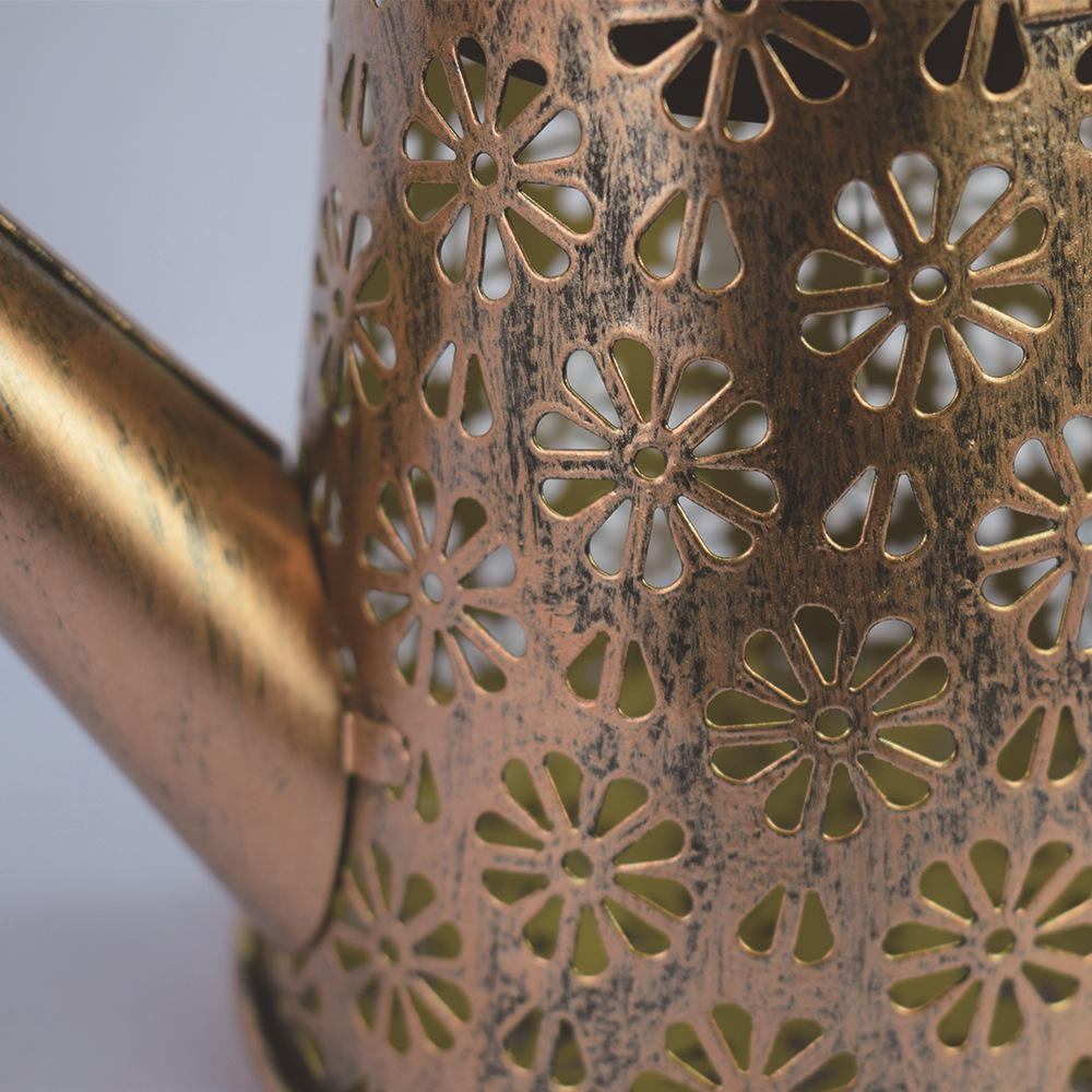 Fuente fábrica solar jardín lámpara creativa hierro ducha lámpara de pie al aire libre jardín paisaje Decoración