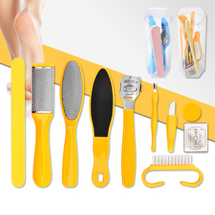 Stainless Steel Pedicure Set Foot Scrubber Nail File Foot Scraper Nail Trimmer Dead Skin Removal Tool Manicure