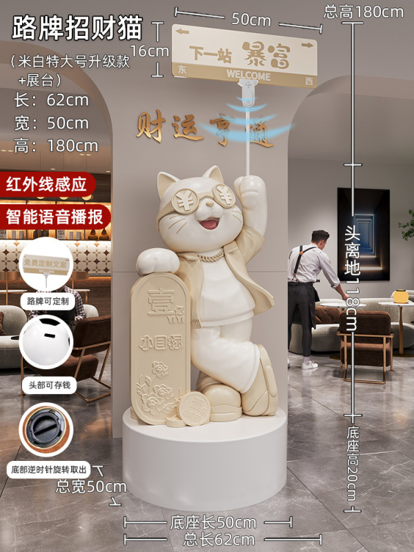 创意猫摆件开业礼物生意兴隆店铺新店开店送朋友大气礼品|undefined