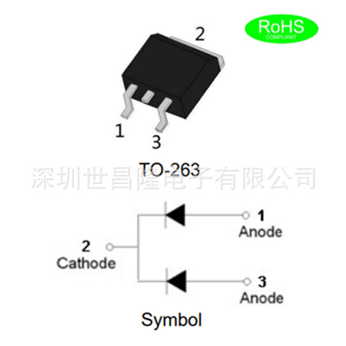 JSPE10200ACT 捷捷微肖特基二极管200V  10A  TO-263