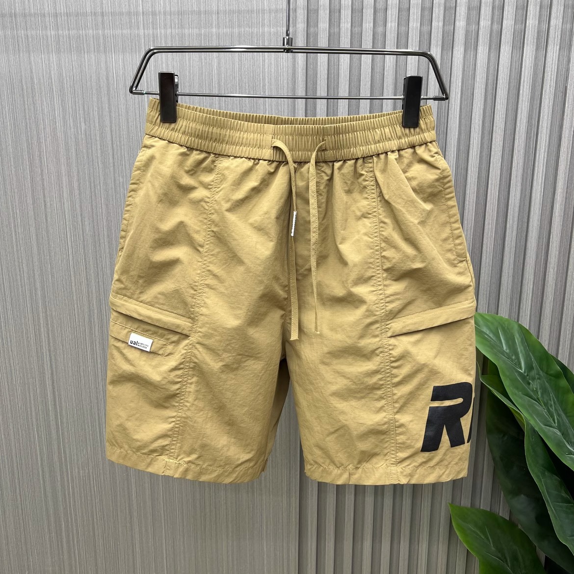2023 Summer Work Shorts for Men's Korean Loose Middle Pants Fashion Letter Printed Large Pocket Casual Capris_voghion.com