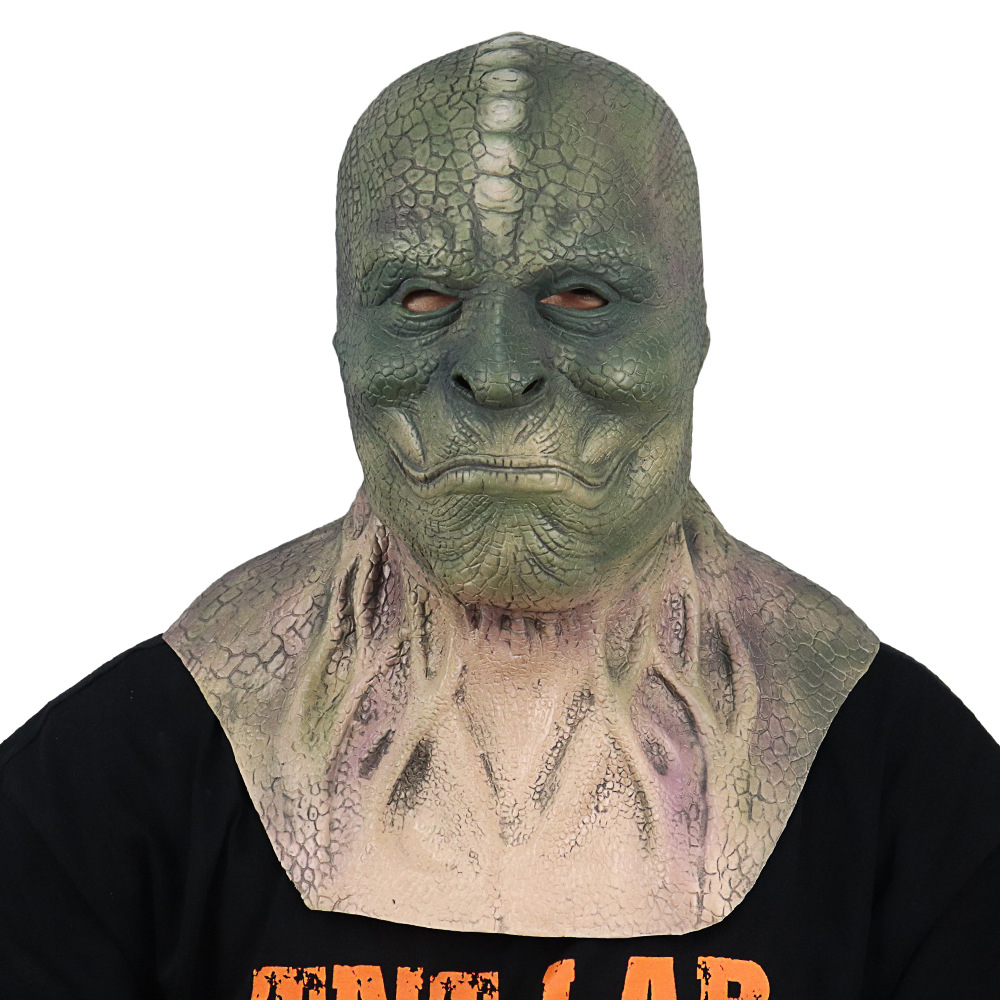 Монстр, динозавр, реалистичная маска, человеческая голова, забавный шлем подходит для мужчин и женщин, выпускной вечер