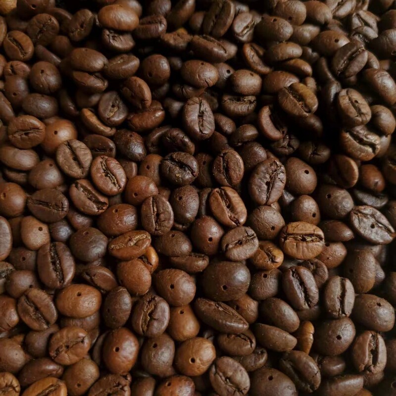 Natural Perforated Coffee Bean Bracelet Loose Beads Popular New Chinese Style Beaded DIY Accessories Material Bracelet Beads