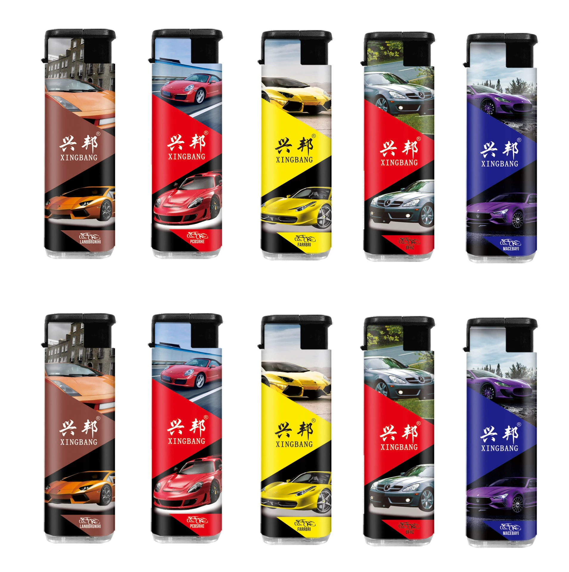 (Новый) Xingbang 118 прямая Зажигалка пластиковая ветрозащитная Зажигалка одноразовая электронная машина оптом