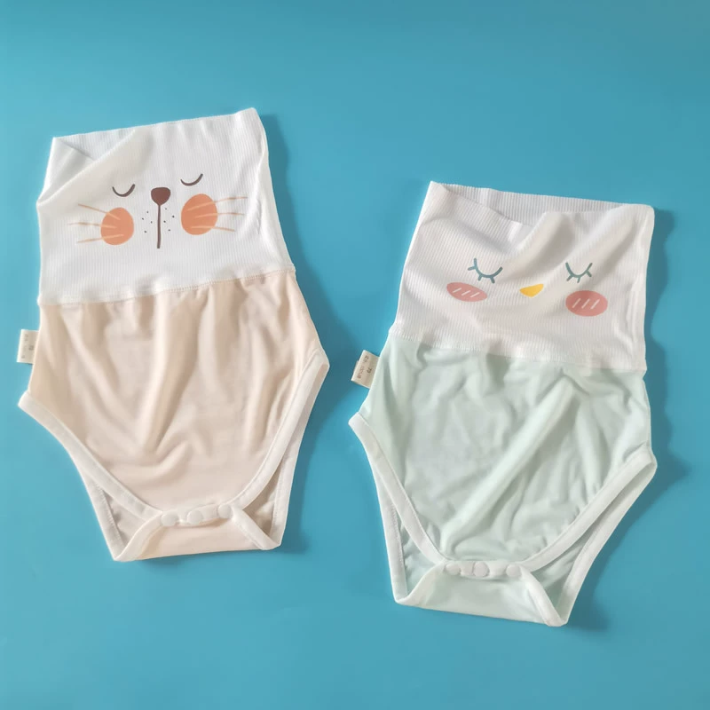 Children's umbilical bandage for new born, summer trousers, silk dudou