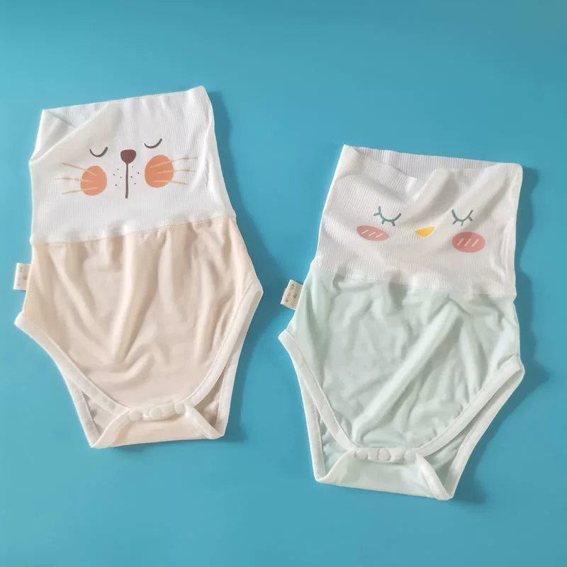 Children's umbilical bandage for new born, summer trousers, silk dudou