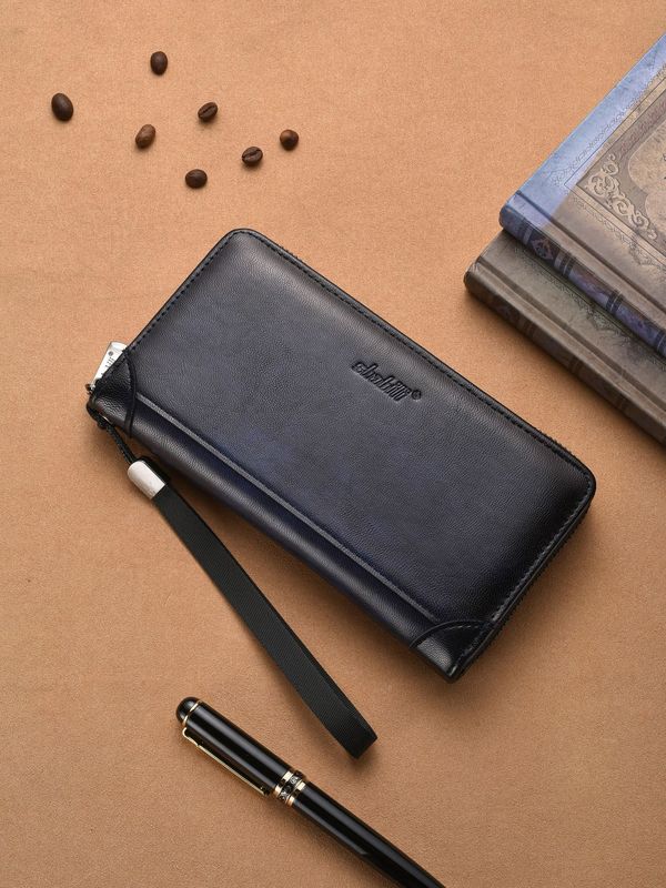 クロスボーダー新しいメンズ財布カラーマルチカードスロットレトロロング財布大容量クラッチバッグ携帯電話小銭入れ|undefined