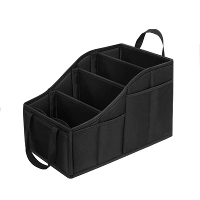 Cross-Border Car Seat Storage Box Car Trunk Storage Box Large Capacity Foldable Car Tool Box (Car storage bag/box) - black-15254627cm