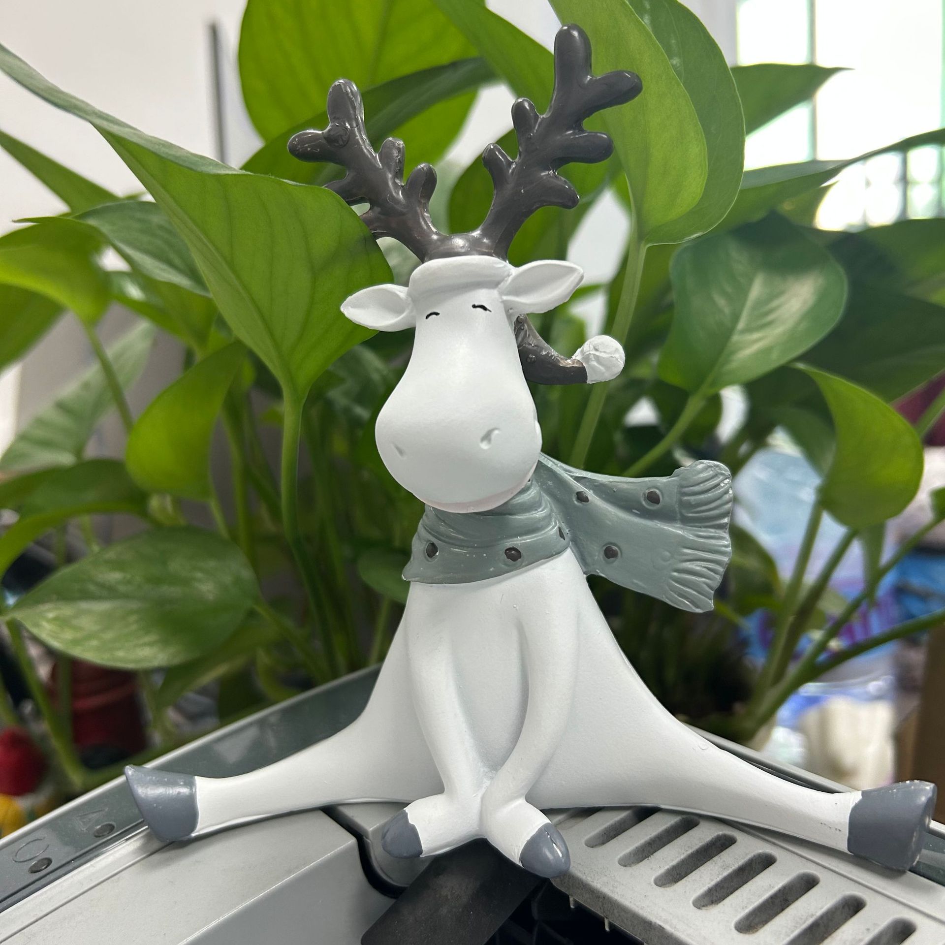 Explosiones transfronterizas de alce bifurcado ornamentos artesanías de resina decorados para el hogar decorados de escritorio decorados de jardín al aire libre