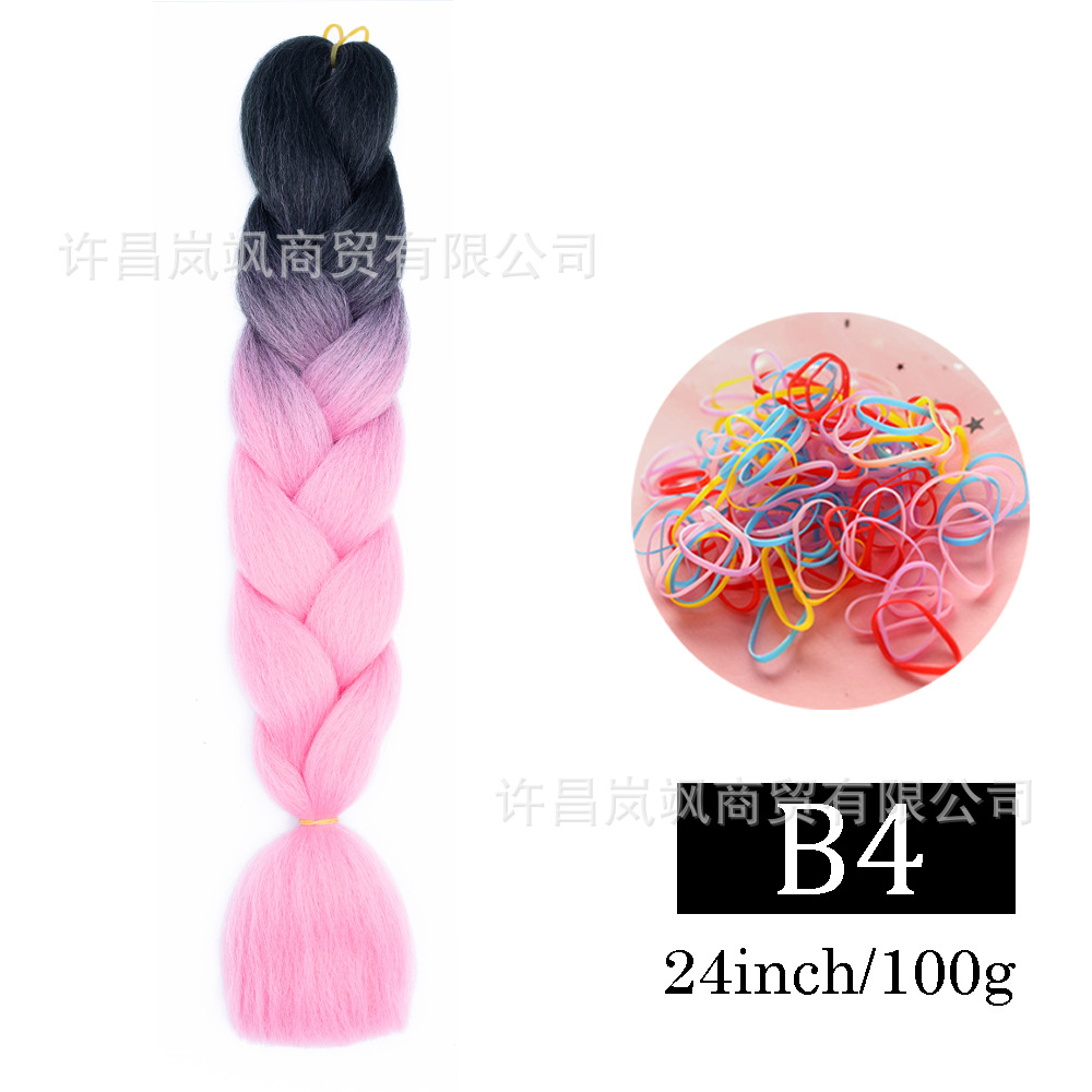 Peluca de trenza grande africana, color, trenza sucia, cuerda para el cabello, degradado, fibra química, trenza grande, reggae, hip-hop, trenza sucia, trenza