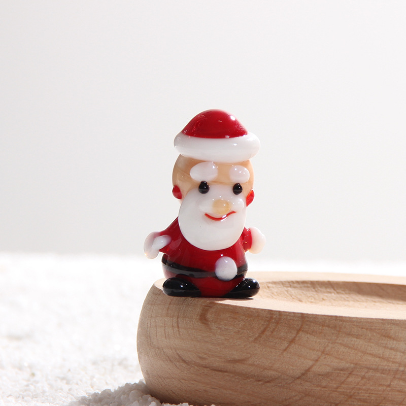 Christmas children's gift small glass Christmas tree creative desk ornament New Year exchange glass craft