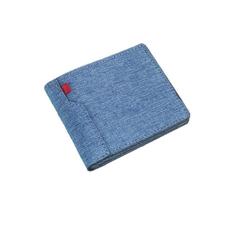 New canvas bag men's wallet PU bag wallet casual business card holder ultra-light waterproof coin purse billfold