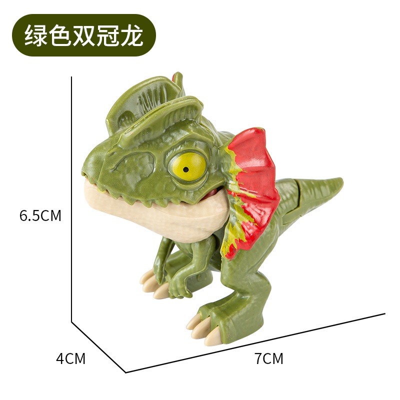 绿色双冠龙