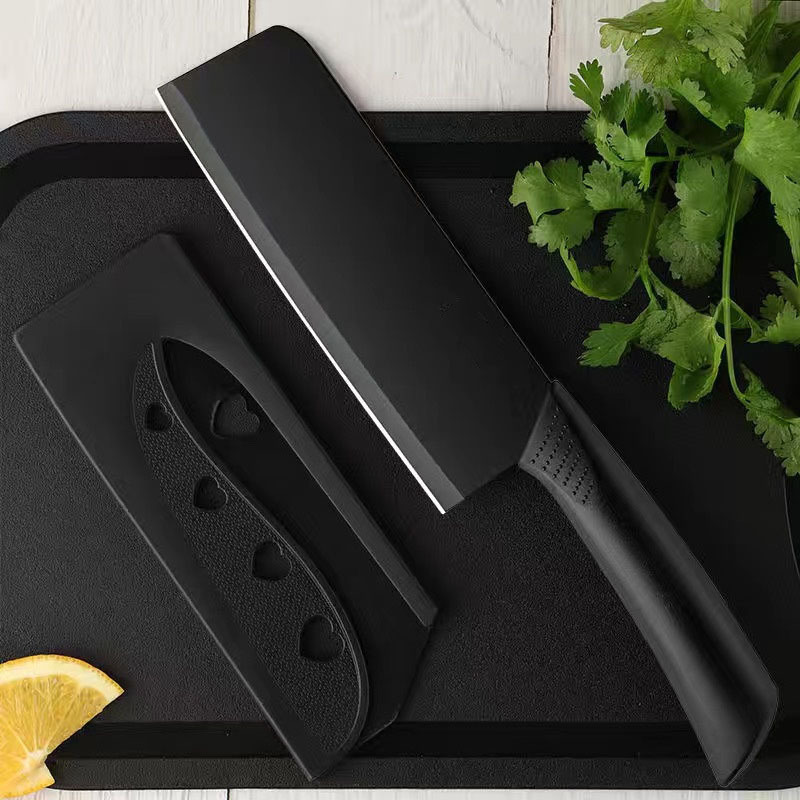 Kit de cuchillos domésticos de tres piezas, cuchillo de frutas de cocina, cuchillo de corte de acero inoxidable, cuchillo de cocina de alimentos suplementarios