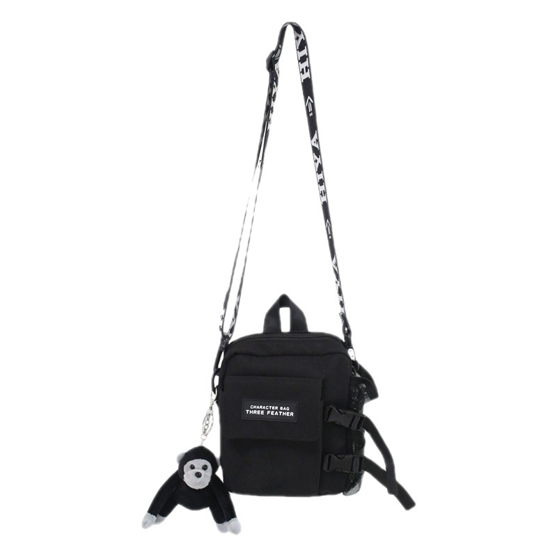 Bolso de hombro pequeño para hombres y mujeres bolso de estilo ins de alto valor para mujer nuevo estilo coreano casual Harajuku bolso de mensajero de hombro para mujer