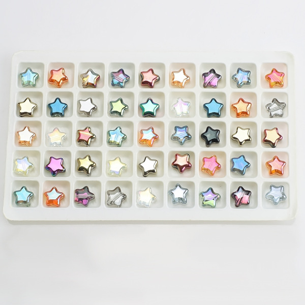 glossy glass beads handmade