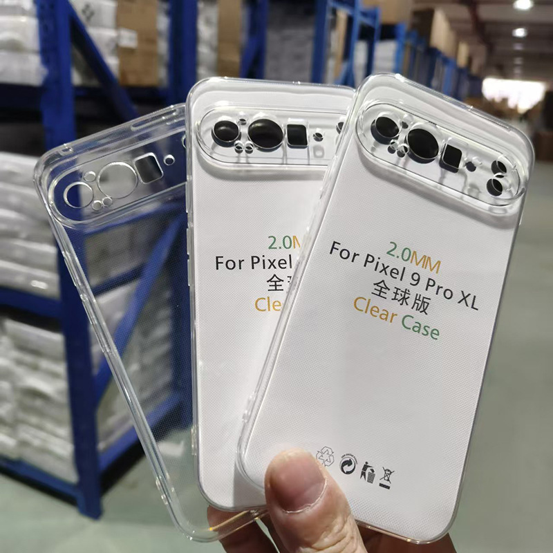 Suitable for Google Pixel9Pro, Google Pixel6A 2.0mm Tpu Soft Protective Case, Transparent Phone Case