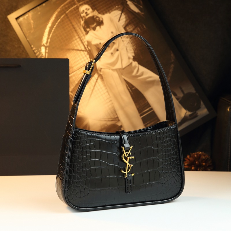 Niche Minimalist Genuine Leather Women's Bag 2025 New French Fashion Underarm Bag Luxury Versatile Shoulder Bag - Thumbnail 6