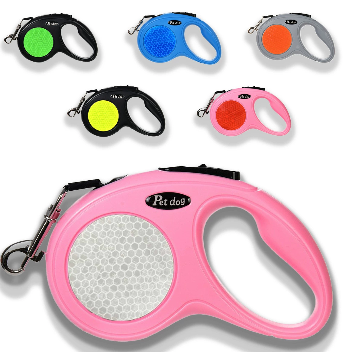 Автоматический выдвижной поводок для кошек и собак, портативный поводок для выгула собак, 3/ 5m поводка для домашних животных со светоотражающей пленкой