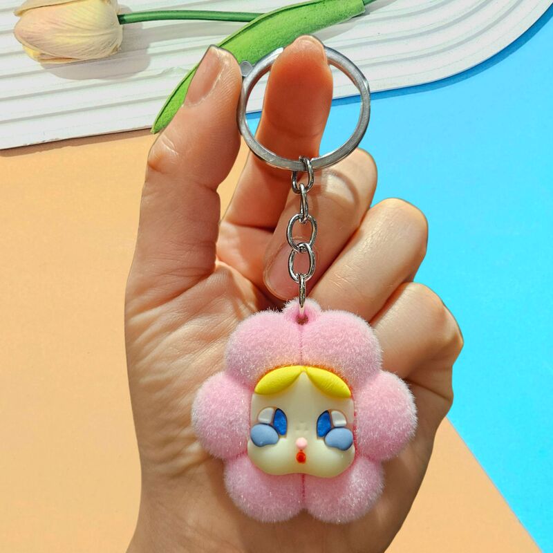 植毛泣き人形キーホルダーかわいいアニメ人形クロスボーダーキーホルダーかばんストラップメーカー卸売り|undefined