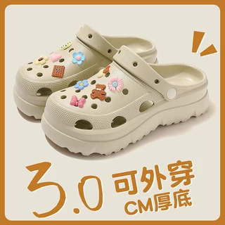 防臭凉拖鞋2025超火足弓洞洞鞋女夏季防滑厚底包邮外穿款商超