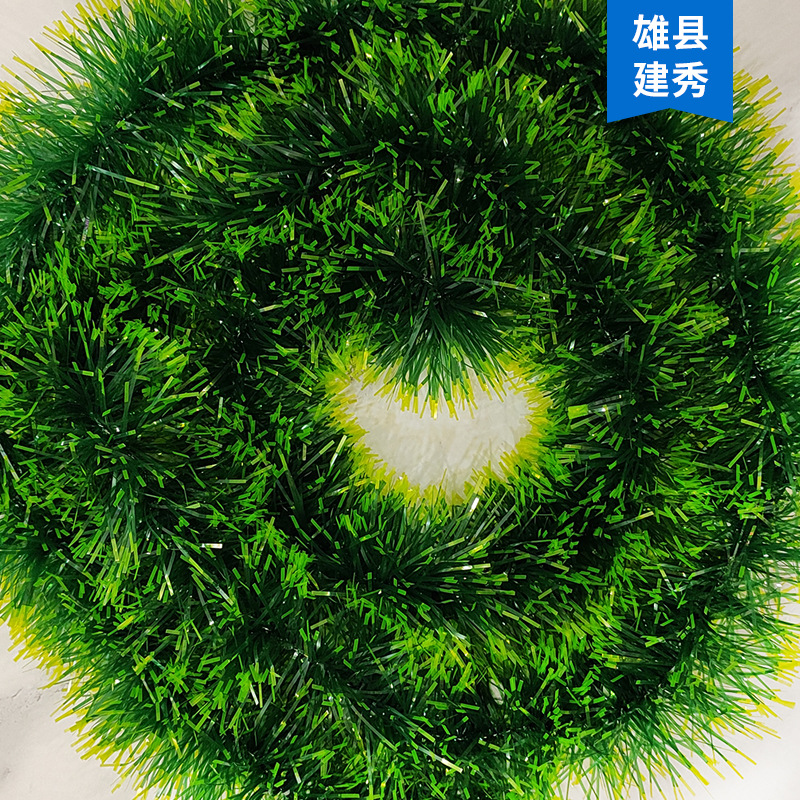 tira de Navidad tira de color verde verde borde de pinas columnar tira de lana decoración de la fiesta de Navidad