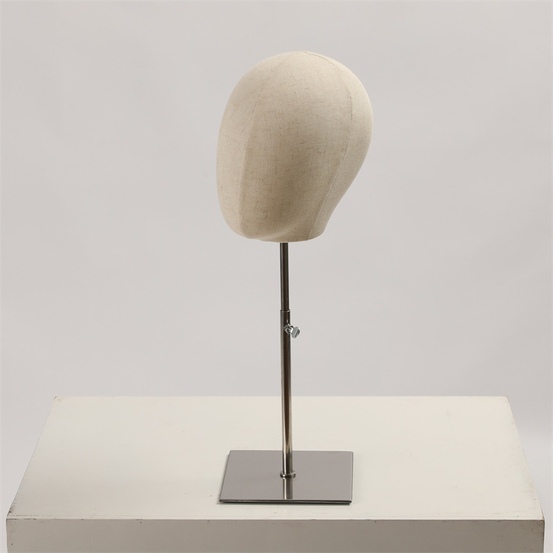 Soporte de Cabeza de Maniquí para Sombreros y Pelucas de Terciopelo para Escaparates