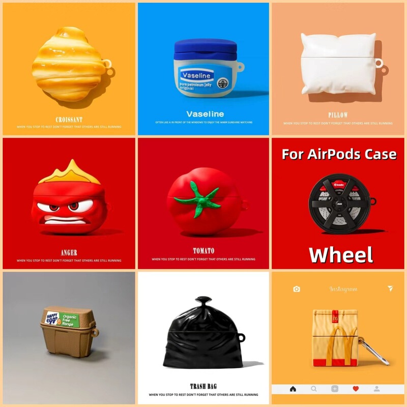Airpodspro3 Cute Cartoon Bluetooth Protective Cover Silicone Creative Suitable for Apple 2/1/4 Soft Shell Export Model Airpodspro3 Cute Cartoon Bluetooth Protective Cover Silicone Creative Suitable for Apple 2/1/4 Soft Shell Export Model
