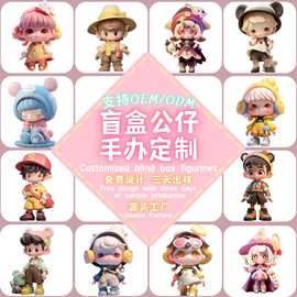 盲盒公仔定制树脂工艺品搪胶摆件订制注塑pu玩具pvc潮玩手办定做