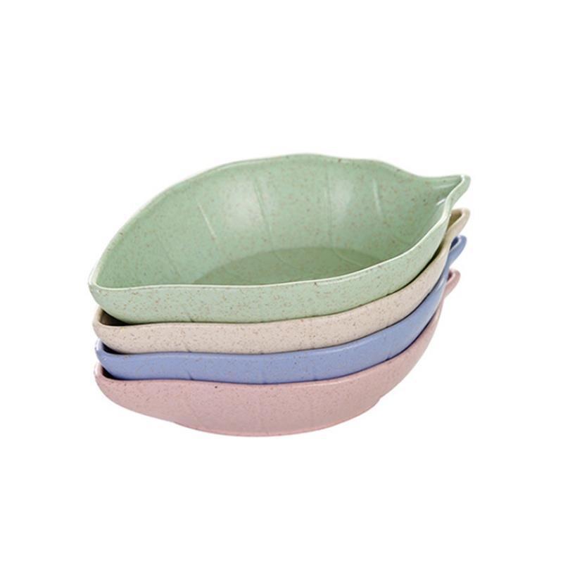 小麦わらの木の葉の小皿キッチン食器酢味噌調味料皿調味料皿円形漬け物おかず皿|undefined