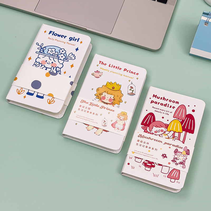 Winter Fairy Tale World Life Cartoon Notepad Cute Portable High-Value World Notebook Diary