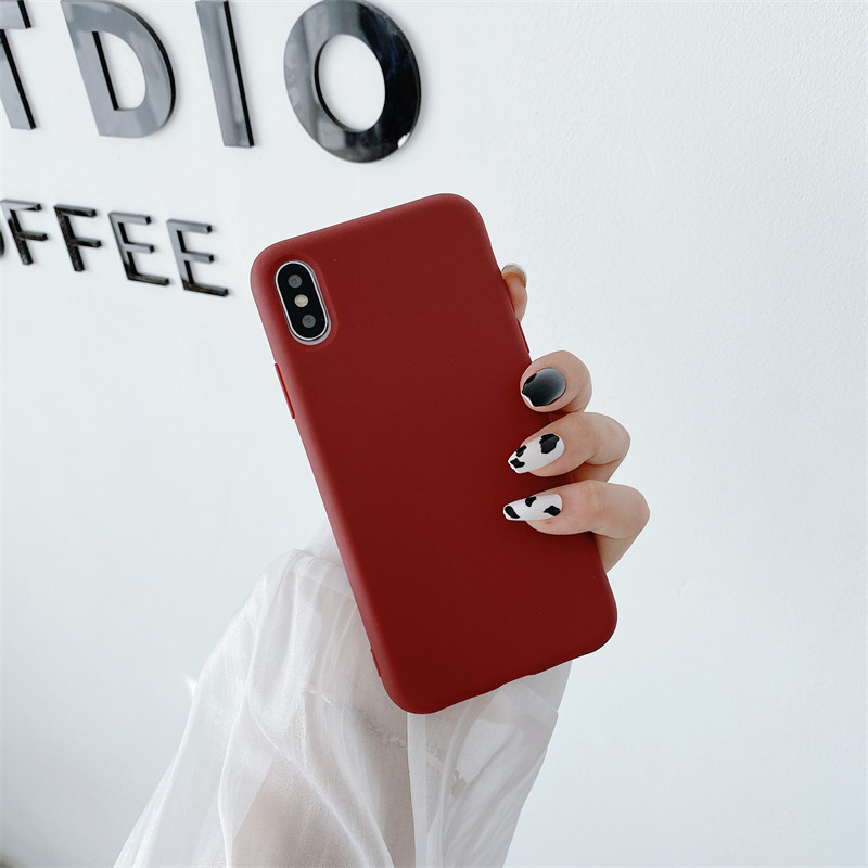 Adecuado para iPhone14/11 funda de teléfono de silicona apple XSMAX esmerilado XR funda suave 7 apple 12Pro material 8p
