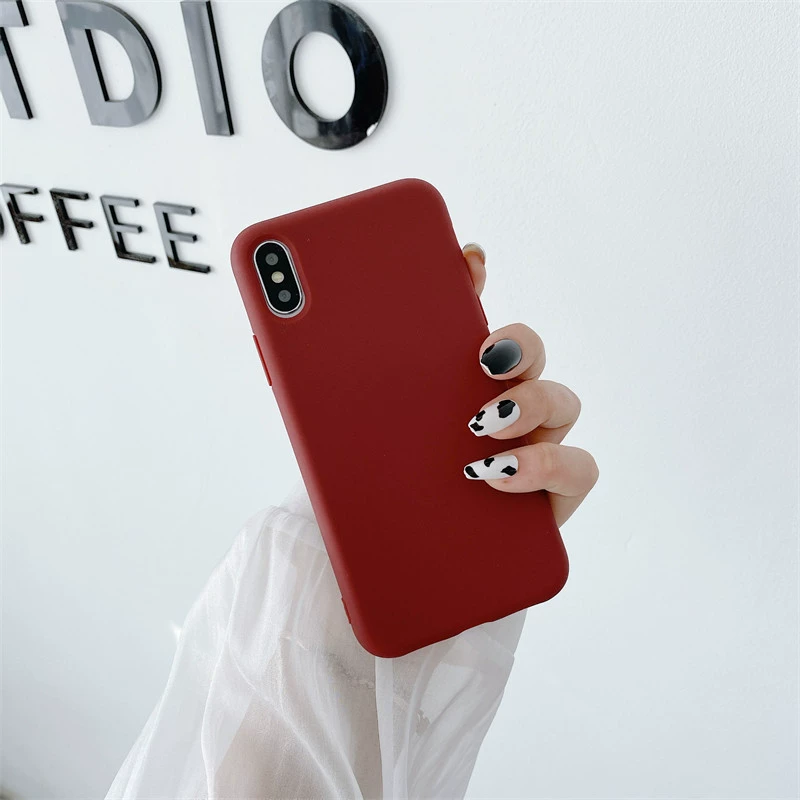 Яблоко, совместимый силиконовый чехол для телефона, матовый iPhone 12, iPhone12 Pro, iphone, 11