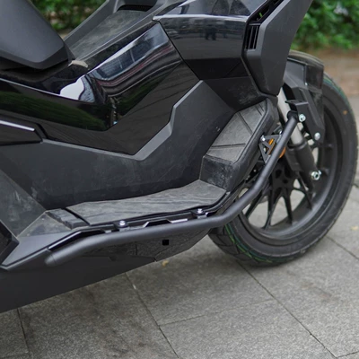exhaust bumper motorcycle anti-drop — Motorcycle bumper - black-spotlight-front-bumper
