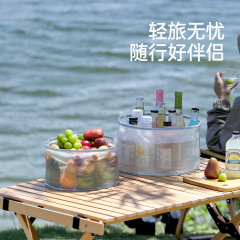 FaSoLa旅行透明脸盆户外露营洗衣服神器塑料洗菜盆便携式折叠水盆
