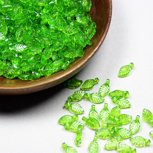 10FA acrylic plastic green small leaves a variety of small leaves Joker DIY handmade jewelry earrings accessories