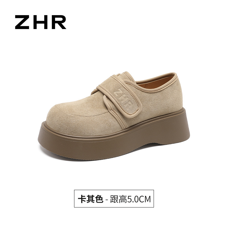 ZHR则则厚底包头勃肯鞋女2025秋季魔术贴超轻便拖鞋云朵感软底鞋|undefined