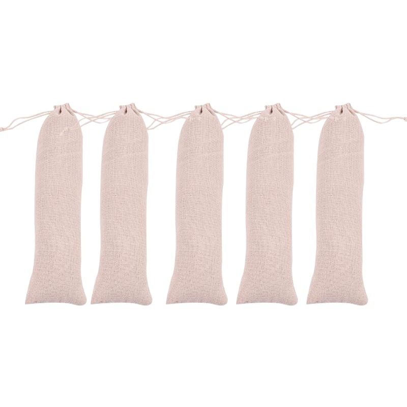 Venta al por mayor 304 de acero inoxidable bolsa de almacenamiento de paja con cordón bolsa de embalaje de paja de algodón y lino pequeña bolsa al por mayor